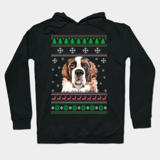 Cute Saint Bernard Dog Lover Ugly Christmas Sweater For Women And Men Funny Gifts Hoodie